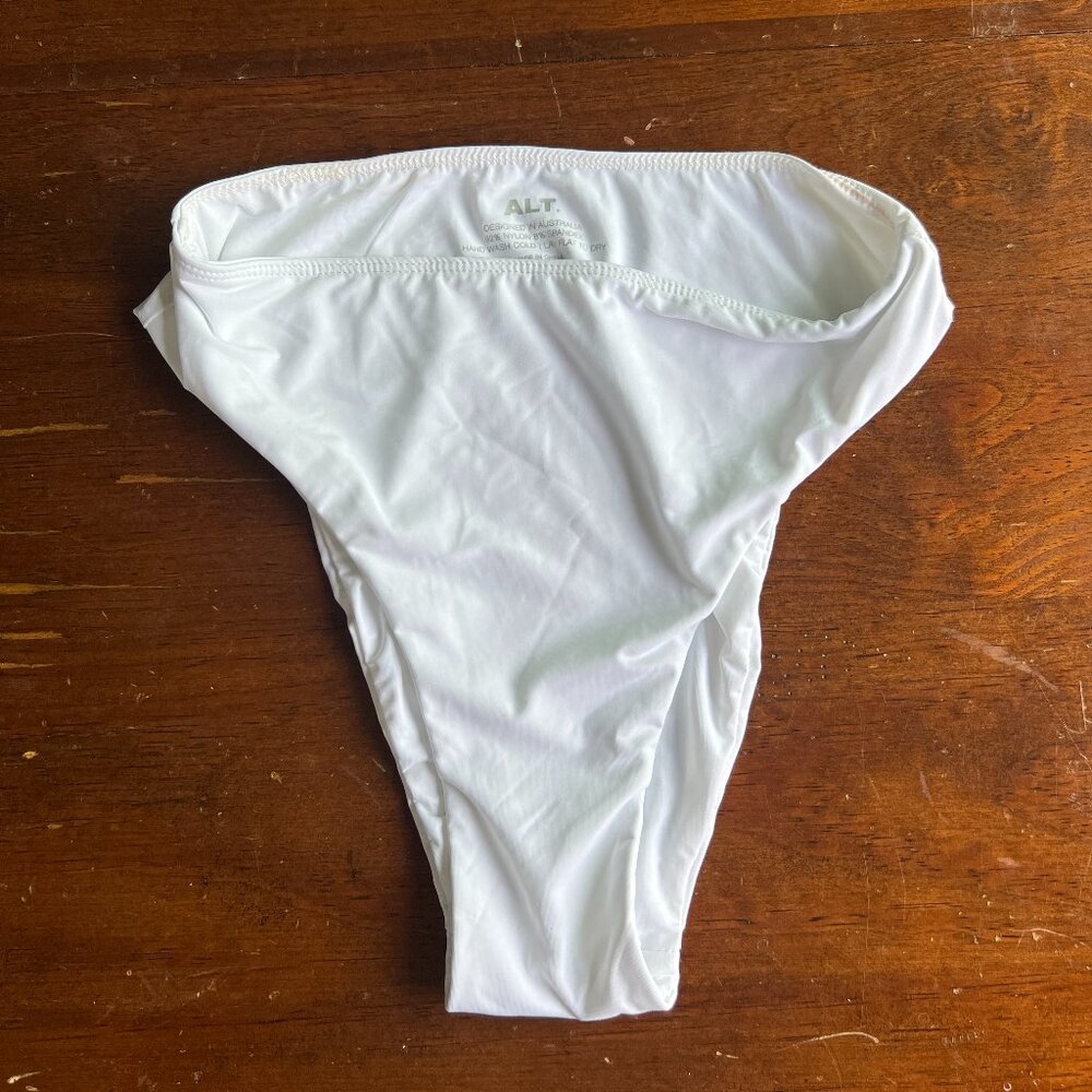 ALT white bikini bottoms